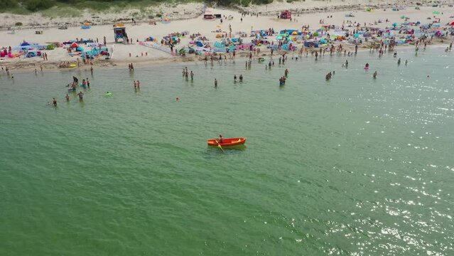 Baltic Sea Beach Rowy Plaza Morze Baltyckie Aerial View Poland