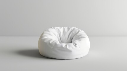 Blank mockup of a bean bag base with interchangeable covers allowing for easy customization. . - obrazy, fototapety, plakaty
