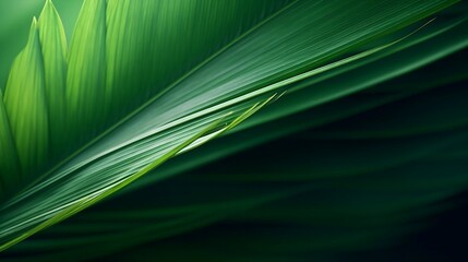 dark green coconut leaf background