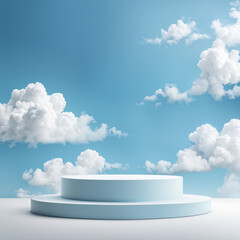 blue sky and clouds  - ia generative