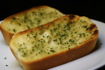 Delicious garlic bread generative AI