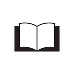 Flat Book icon symbol vector Illustration.