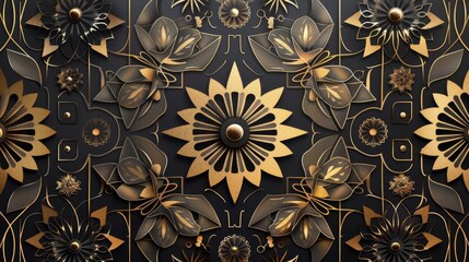 Fototapeta na wymiar abstract golden luxury background with geometric pattern elegant premium design for wedding invitation or packaging