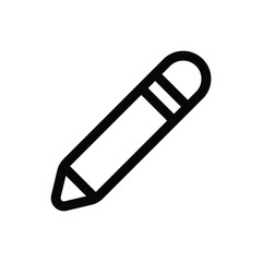 Simple Pencil icon. The icon can be used for websites, print templates, presentation templates, illustrations, etc