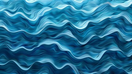 Obraz premium abstract ocean seascape with blue wavy water surface top view nature background illustration
