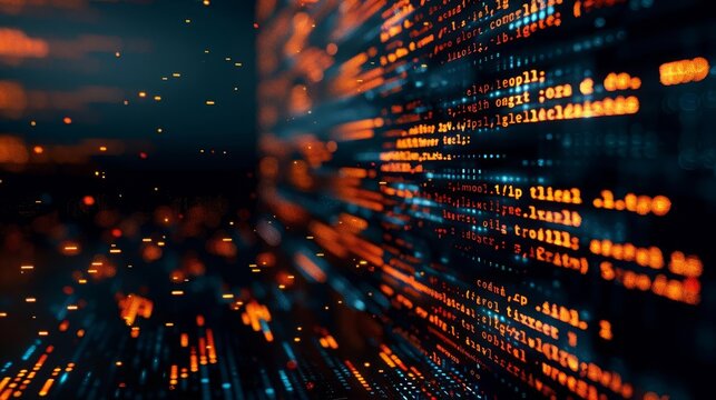 abstract programming code technology background software development concept