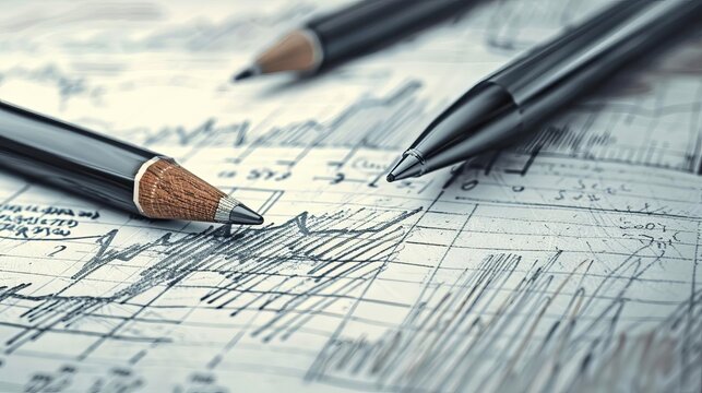 auditing corporate financial statements for business evaluation digital sketch