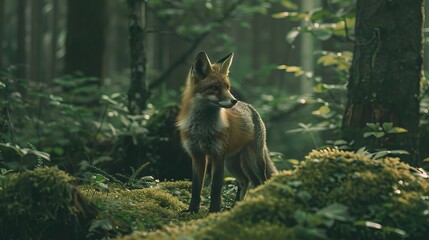 Fototapeta premium Fox in the nature