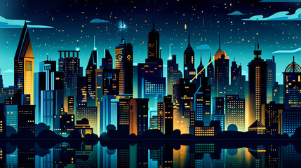 大都会の夜