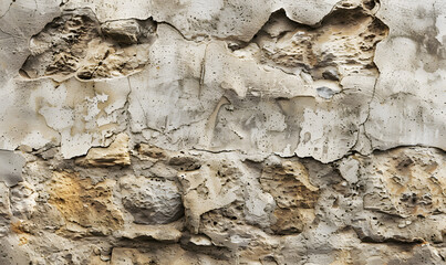 Old rough texture concrete stone grunge rough wall background, Generative AI