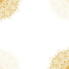 Obraz premium Luxury mandala background with golden arabesque pattern Arabic Islamic east style