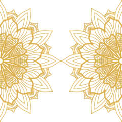 Poster Luxury mandala background with golden arabesque pattern Arabic Islamic east style © vastron