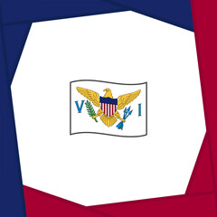 U.S. Virgin Islands Flag Abstract Background Design Template. U.S. Virgin Islands Independence Day Banner Social Media Post. U.S. Virgin Islands Cartoon