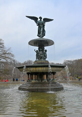 fountain in Central Park, New York City