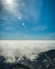 view of Pico Ruivo & Nuns valley, Madeira, Portugal