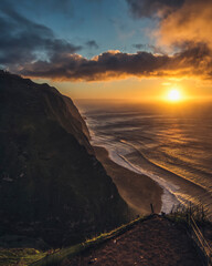 Sunset from Miradouro do Ponta da Ladeira, Madeira