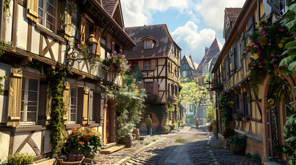 medieval city street