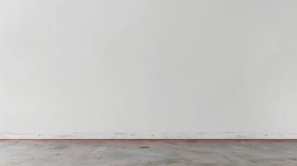 The wall is painted a light gray and has a smooth surface