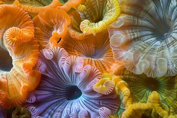 Colorful coral in the ocean
