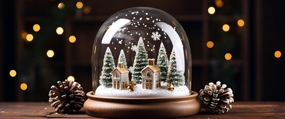 Enchanting Winter Wonder: Color Your Own Snow Globe Fantasy - obrazy, fototapety, plakaty