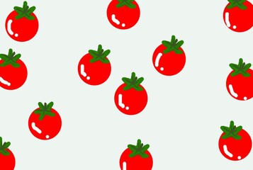 seamless pattern with tomato