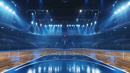 Basketball stadium indoor arena sport competition empty gym background