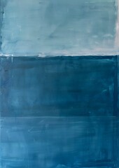 Fototapeta premium Shades of Blue in a Minimalist Art Painting