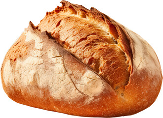 loaf of bread isolated on white background