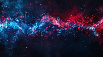 Fototapeta premium musical sound wave
