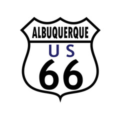 Albuquerque Route 66 Sign