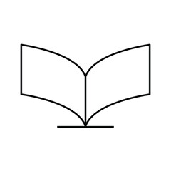 open book icon vector