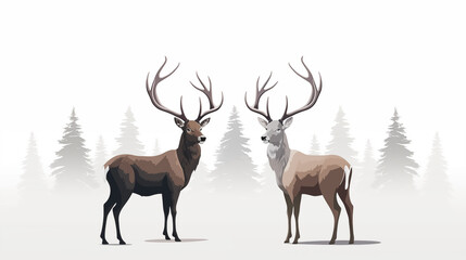 Deer Illustration ~ Created using Generative AI