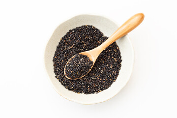 白背景に黒胡麻