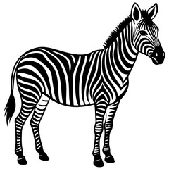 zebra vector illustration mascot,zebra silhouette,vector,icon,svg,characters,Holiday t shirt,black zebra drawn trendy logo Vector illustration,zebra on a white background,eps,png