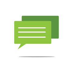 Chat icon vector. the symbol for website Computer and mobile vector.