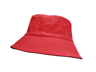 red bucket hat PNG transparent
