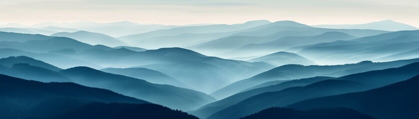Obraz premium A minimalist representation of a landscapes