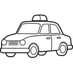 taxi transport icon, illustration