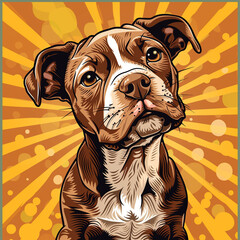 Dog illustration - obrazy, fototapety, plakaty