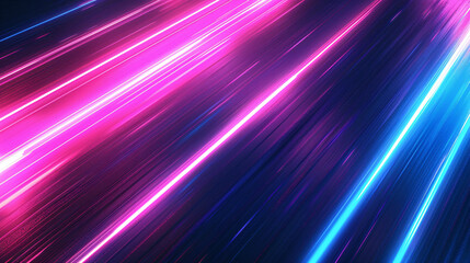 Fototapeta premium Streamlined speed light blue and purple special effects, abstract technology blue KV main visual business background