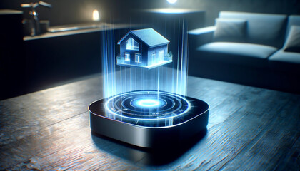 Futuristic Holographic Smart Home Projection