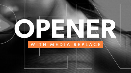 Modern Slide In Titles With Media Replacement - obrazy, fototapety, plakaty