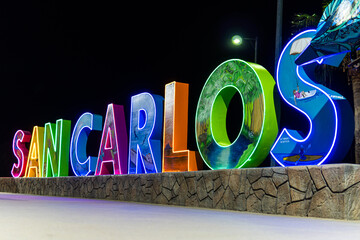 SAN CARLOS, letras turísticas