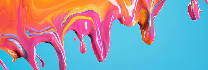 colorful melting liquid background, generative AI - obrazy, fototapety, plakaty