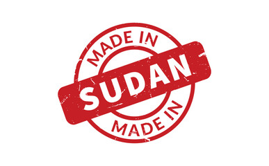 Made In Sudan Rubber Stamp