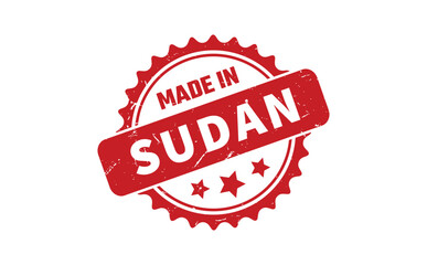 Made In Sudan Rubber Stamp