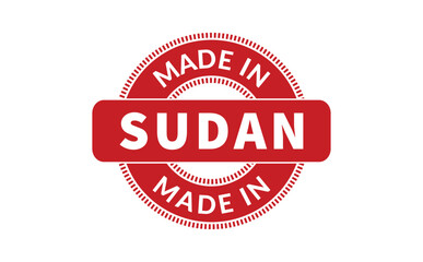 Made In Sudan Rubber Stamp