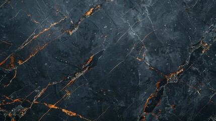 Chic Grey Marble with Stylish Copper Accents