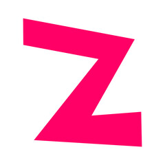 Hand drawn comics style letttering font z