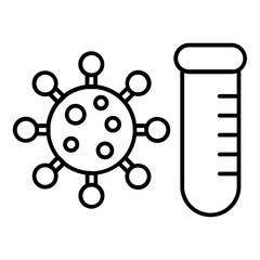 virus vaccine medical icon